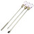 Beaute Galleria 3 Pieces Nail Art Stirring Rod DIY Tools Spoon Spatula Needle Stick for Powder Liquid Glue Rhinestone Acrylic UV Gel Mixing Manicure