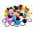 40 Pcs (20 Pairs) Pom Balls Elastic Hair Ties for Girls' Ponyatil Holder Accessories (Assorted Color)