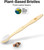 Sea Turtle Plant-Based Bristles, Bamboo Toothbrushes, Soft Natural Toothbrush for Adults (4 Pack)
