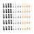 Doromy 60 Packs Snap Hair Clips 2 Inch Nonslip Metal Hair Clips Barretes Gold Black Silver Color for Women Girls Hair Accessories