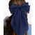 Velscrun Red Blue Green Big Hair Bows for Women 3Pcs Silky Satin Large Hair Ribbons Oversized Long Tail Hair Bows Hair Barrettes Hair Accessories