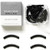 Black Eyelash Curler Refills (24-Pack) Replacement Pads | Eye Lash and Cosmetic Accessory | Create Permanent Curls and Intense Lashes | Universal Fit