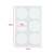 AKOAK 108 Pieces 5cm Disposable Eyelash Extension Glue Holder Adhesive Glue Pallet Sticker Pads