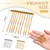 AUEAR, 20 Pack 10 Teeth Metal Veil Comb Hair Wire Clips Twist Bridal Wedding Combs Silver Gold