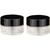 2PCS 5ML / 5Gram Small Litter Cute Round Empty Refillable Transparent Glass Bottle Jars Pot Container With Black Cap For Makeup Cosmetic