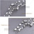 GORAIS Crystal Bride Wedding Headband Silver Pearl Bridal Hair Vine Prom Evening Hair Accessories for Women and Girls