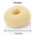 Beaute Galleria Hair Donut Bun Maker Ring Style Mesh Chignon Ballet Sock Bun (Medium, Beige/Blonde)