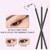 KINGMAS 100 Pack Eyeliner Brush, Disposable Ultra-fine Point Eyeliner Applicator Cosmetic Eye Wands Eye Liner Makeup Tool