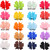 CÉLLOT 40Pcs 3 Inch Boutique Grosgrain Ribbon Pinwheel Hair Bows Alligator Clips For Girls Toddlers Accessories Teens Gifts In Pairs
