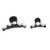 2 Pcs Man-Made Pearl Women Lady Girls Hair Black Clip Pin Claw Barrettes Accessories (1 Big + 1 Small)