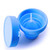 Collapsible Silicone Cup Foldable Sterilizing Cup for Menstrual Cups and Storing Your Diva Cup - Foldable for Travel from LUCKY CLOVER (Sky Blue)
