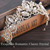 Aukmla Queen Crowns and Tairas Crown Wedding Costume Headpeice Headband Hair Accessories for Women