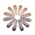 Dofash 5CM/2IN Snap Hair Clips for Styling Sectioning Hair Barrettes for Women Fine Hair Metal Bun Clips for Hair 12 Count/Light Brown+Dark Brown