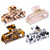 Magicsky 4PCS Hair Claw Clips, Acrylic Hair Banana Barrettes, Celluloid French Butterfly Jaw Clips,Tortoise Shell Grip Pin Teeth Clamp -Leopard print