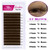 Brown Eyelash Extensions 0.07mm C/D Curl Volume Lash Extensions 8-14mm Self Fanning 3D 4D 6D 10D Rapid Automatic Blooming Flower Eyelashes Extension