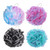 BTYMS 4 Pieces Shower Loofahs Bath Sponges 60g Bath Scrunchies Mesh Pouf Exfoliating Loofa for Body Washing
