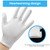 5Pairs (10Pcs) Moisturizing Gloves Overnight for Men and Women, Washable SPA White Cotton Gloves for Dry Hands Eczema Work Inspection Service Perform