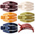RC ROCHE ORNAMENT 6 Pcs Womens Premium Plastic Claw Jaw Side Slide Curve Clasp Anti Slip Comfy Styling Barrettes Girls Beauty Accessory Hair Décor Cl