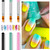 DANNEASY 6Pcs Ombre Nail Brush Acrylic Nail Brush Set Nail Design Brushes Nail Gradient Pen Gel Nail Ombre Brush Manicure Tools