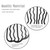 4 Pcs Hair Side Combs Hair Fork Clip Black Hair Pins for Buns Updo Hair Sticks French Twist Hair Tool Alloy Hair Clips Grips for Women Hair Styling T