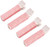 JJLFresheners Hair Rollers with Clip, 4PCS Volumizing Hair Root Clips Bangs Curler DIY Hair Styling Accessories Tool, Pink