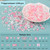 1200Pcs 3D Multi Shapes Nail Charms and Flatback Pearls, White&Pink Mix Styles Heart Star Bow Sunflower Embellishments for Nail Art, Craft and Decora