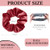 Rebecca Malone Velvet Scrunchies for Women, 9-PCs Elastic Thick Scrunchies for Hair Sleep, Large Hair Bands, Girls Hair Styling Accessories, Soft Pon