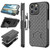 Tiflook for iPhone 16 Pro 6.3 inch Case with Kickstand & Belt Clip Holster, Heavy Duty Shockproof Armor Protective Rugged Woven Pattern Hard Plastic