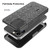 Tiflook for iPhone 16 Pro 6.3 inch Case with Kickstand & Belt Clip Holster, Heavy Duty Shockproof Armor Protective Rugged Woven Pattern Hard Plastic