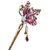 YOY Fashion Long Hair Decor Chinese Traditional Style Women Girls Hair Stick Hairpin Hair Making Accessory with Butterfly,Violet