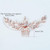 GORAIS Rose Gold Hair Accessories Opal Bridal Hair Comb Rhinestone Prom Hair Piece for Brides