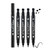 LAMUSELAND Eyeliner Stamp Wingliner, Waterproof Smudge-proof Liquid Eye Liner Gel Pen Set, Long Lasting Heart Black Thin Double Ended Pencil Makeup T