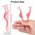 Mudder 48 Pieces False Eyelashes Applicator Tool Plastic Eyelash Extension Tweezers Fish Tail Clip Remover Tweezers Nipper Eyelash Auxiliary Clip for