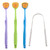 Xrmai 4PCS Tongue Scraper, Stainless Steel Tongue Cleaners (4 PCS)