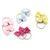 8PCS 1.6 Inches Baby Girls Hair Bows Ties Mini Boutique Elastic Hair Rubber Ribbon Hair Band Accessories for Kids Toddlers Infants