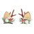 Lurrose Antler Hair Clip 2Pcs Antlers Ears Hair Barrettes Xmas Deer Antlers Hair Pins Fairy Berry Headpiece for Christmas Cosplay