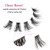 DSLONG Cluster Lashes, DIY Lash Extensions Individual Lash, Manga Lashes Natural Look Clear Band Anime Lashes, 60 Clusters Volume Lashes Set Individu