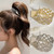 2 PCS Rhinestone Hair Claws Girl High Ponytail Clip Fixed Hairpin Claw Clip Advanced Sense Hair Fashionable Accessories Headwear for Women Girls Daug