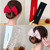 mdgfge 6 Pieces Hair Accessories - Flexible Donut Makers, French Hairstyle Twisters, Curlers with Clips and Ties for Women and Girls (6 Colors)