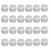 25PCS 15ML/0.5OZ Transparent Plastic Jar And White Dome Lids Refillable Make-up Cosmetic Container Empty Face Cream Lip Balm Lotion Storage Jars Pot