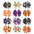 Coobbar 12pcs 3In Halloween's Day Bow Knot Hair Pins Handmade Hair Accessories
