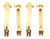 ALLinONE Gold Plated French Barrette Hair Clips for DIY Craft Project (60mm-20pcs)
