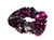 OTYOU 2 Pack Sequins Hair Scrunchies Rich Tones Scrunchy Bobbles Elastic Hair Bands Ties Hair Accessories for Women Girls (Hot Pink)