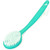 DecorRack Bath Brush with Bristles, Long Handle for Exfoliating Back, Body, and Feet, Bath and Shower Scrubber, Green (1 Pack)
