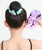 QUUPY Dance Hair Net, 4PCS Bright Color Girls Ballet Bun Covers Mesh String Bobbles Elastic Band Hair Nets Accessories for Dancers Skating Gymnastics