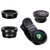Phone Lens,by Ailun,3 in 1 Clip on 180 Degree Fish Eye Lens+0.65X Wide Angle+10X Macro Lens,Universal HD Camera Lens Kit for Mobile Phone,Cellphone,S