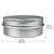 Aluminum Tin Jars, Cosmetic Sample Metal Tins Empty Container Bulk, Round Pot Screw Cap Lid, Small Ounce for Candle, Lip Balm, Salve, Make Up, Eye Sh