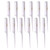 Krest Cleopatra 8-1/2 inch Rattail Combs Extra Fine Tooth. Rat Tail Comb Model #441. Color White. 1 Dozen.
