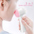 2PCS Double-headed Manual Facial Cleansing Brush Set, 2 in 1 Soft Bristle and Silicone Face Cleaning Beauty Brush, for Deep Pore Cleaning, Exfoliatin