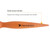 Round Styling Hair Brush Orange Handle Professional Vent Brush for Blow Drying Used for blow drying short hair for both men and women to create a sty